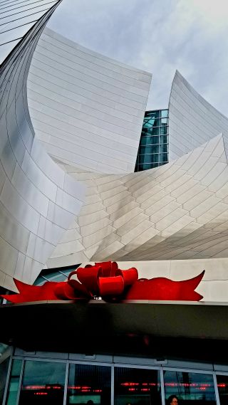 Disney Hall at Christmas