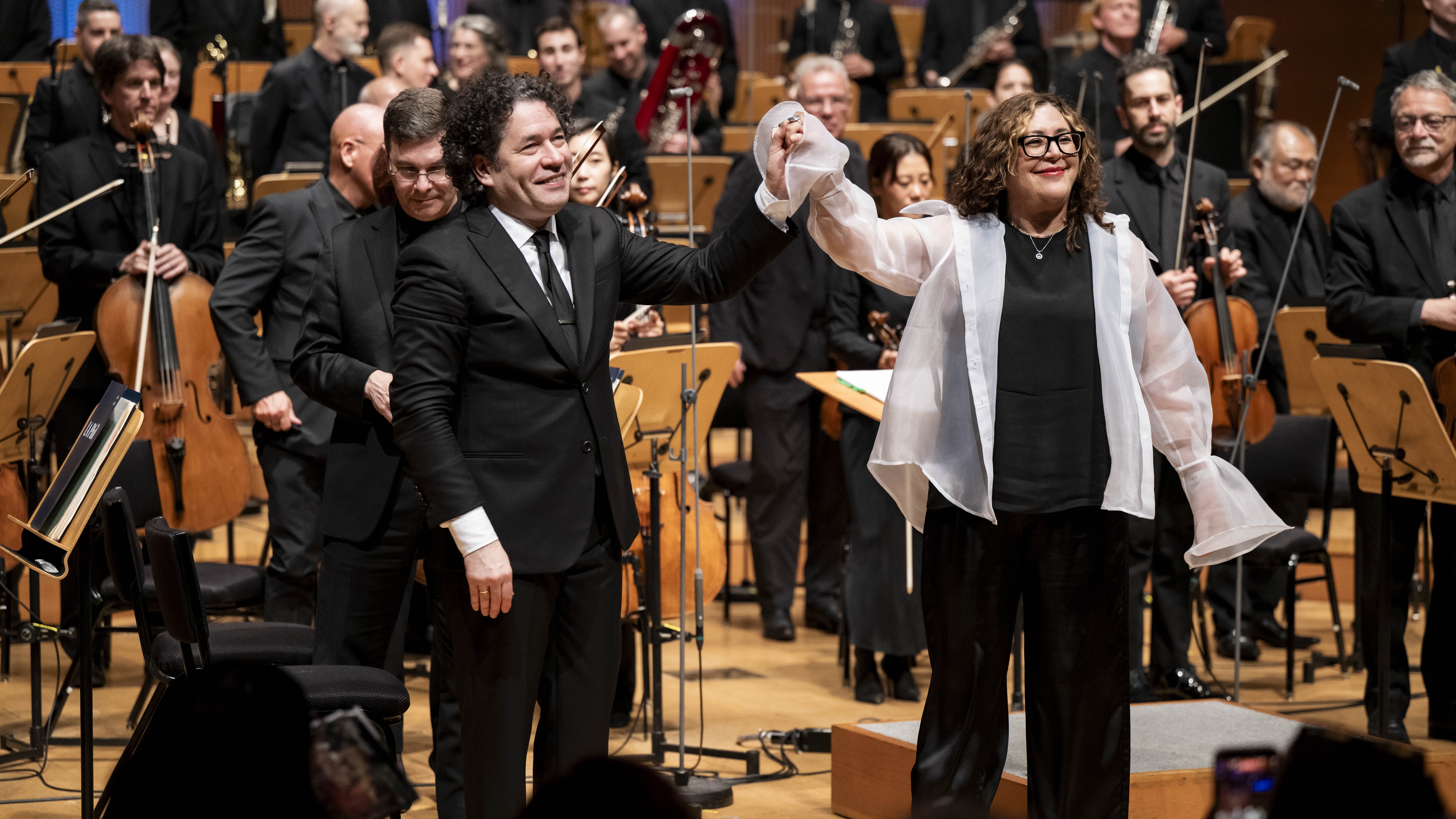 Gustavo Dudamel and Gabriela Ortiz