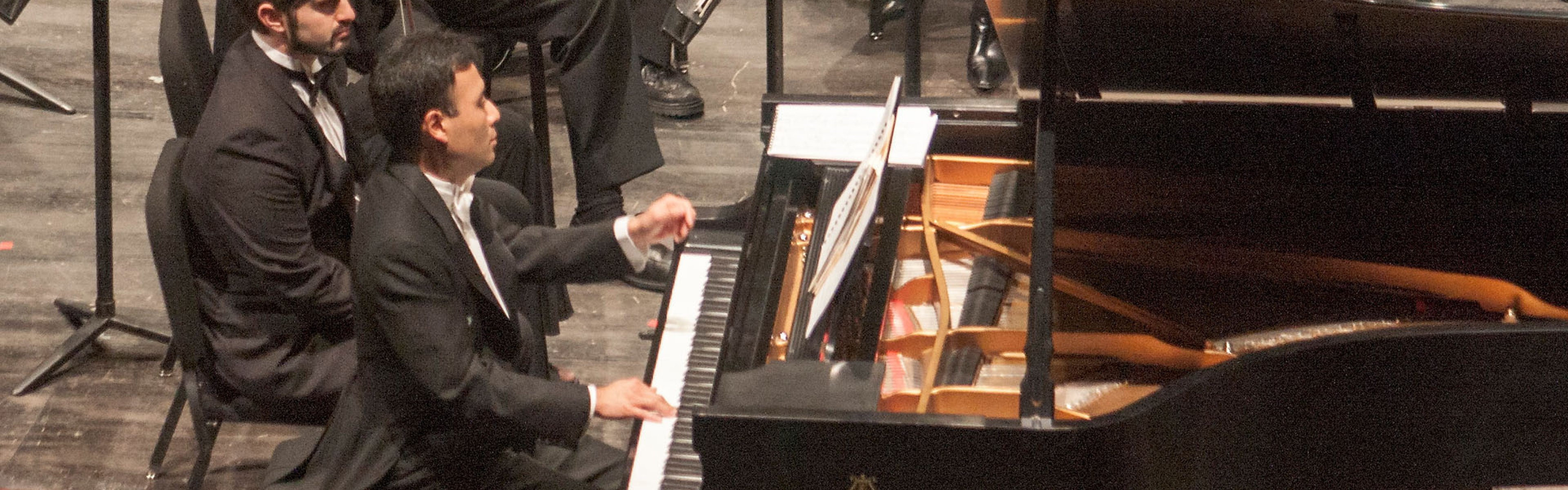 Jon Nakamatsu soloes in a couple of programs with the orchestra this season
