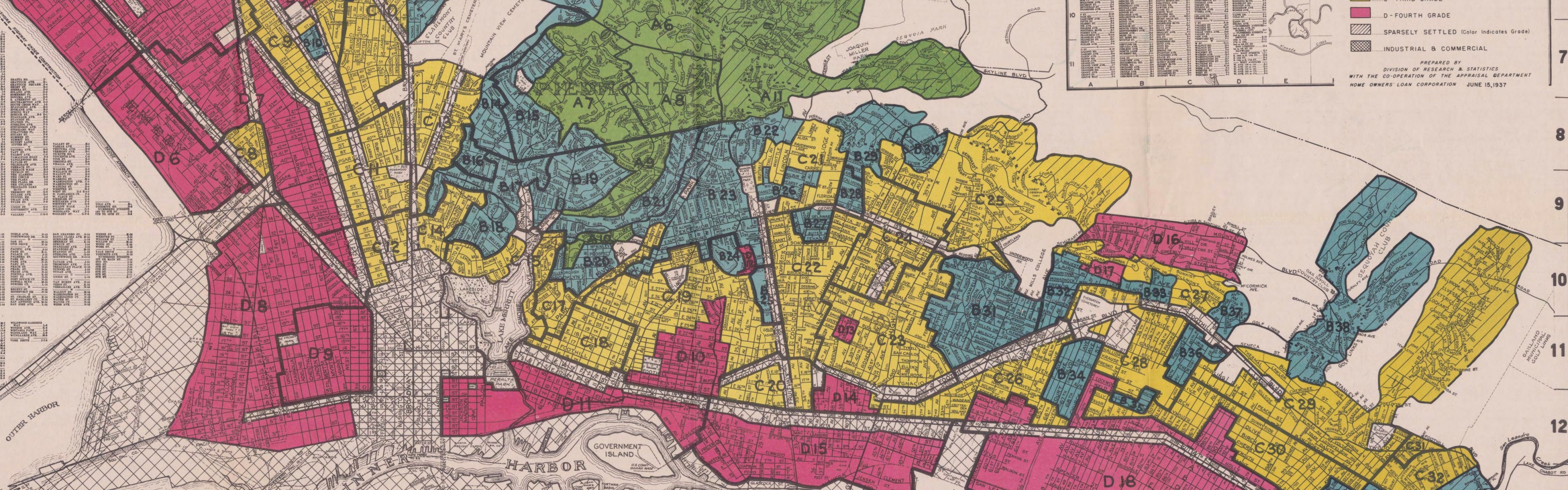 Redlining map