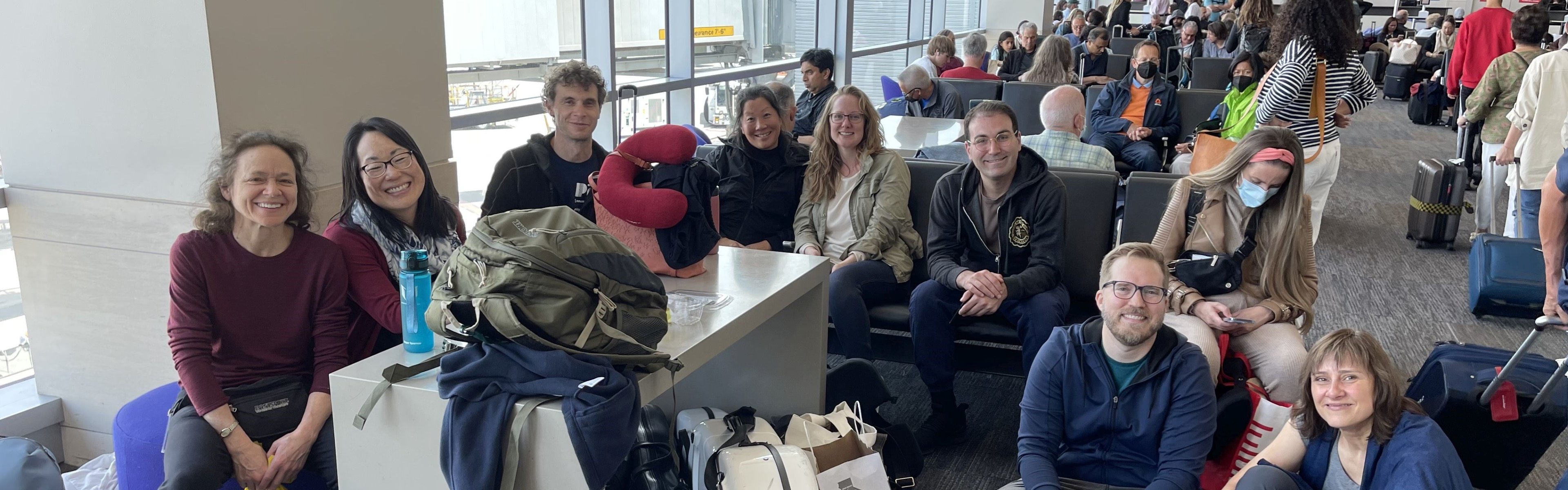 Musicians at airport