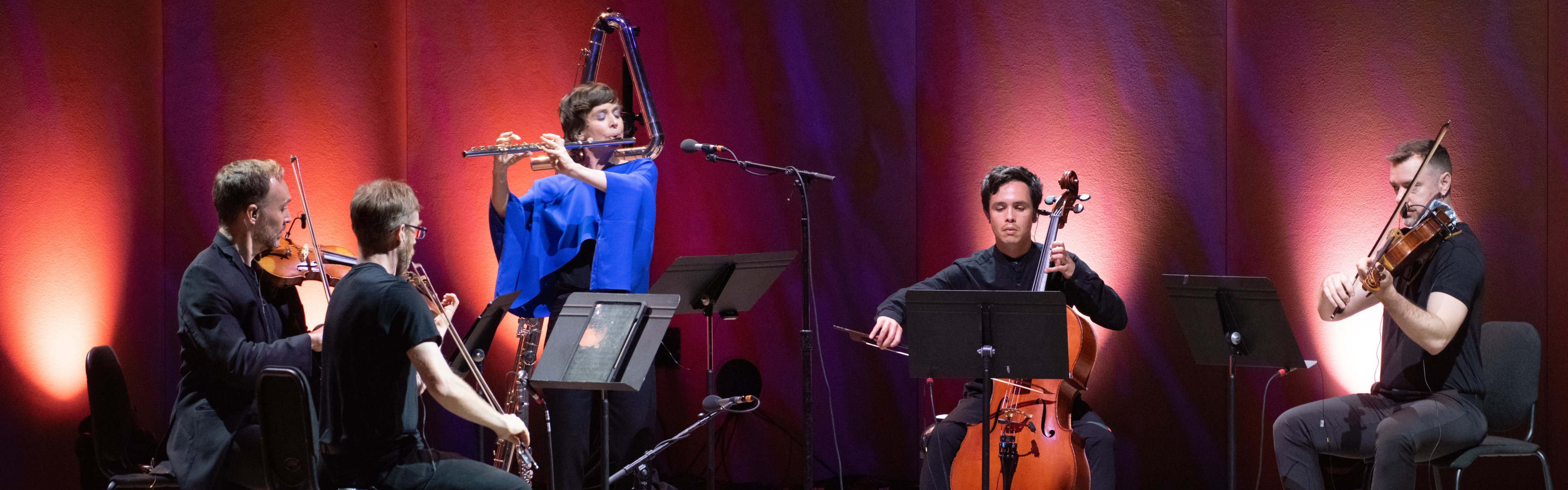 Claire Chase and the JACK Quartet | Credit: Timothy League