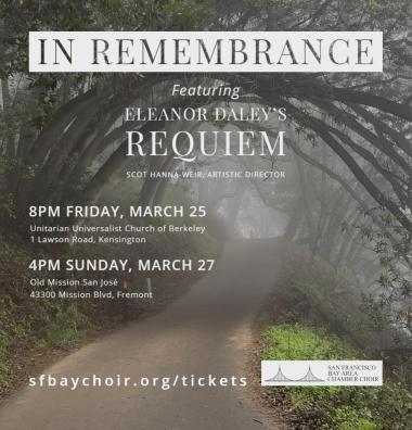 San Francisco Bay Area Chamber Choir presents In Remembrance