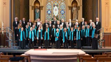 The chorale at Holy Cross Church 