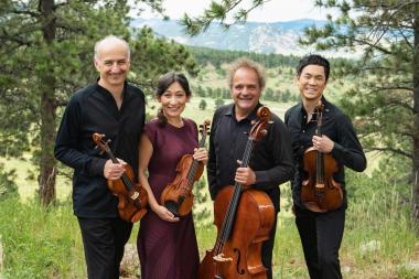  Cal Performances presents Takács Quartet with Jeremy Denk, piano, January 26, 2025 at Hertz Hall Pictured: Takács Quartet