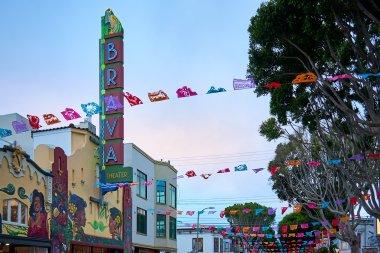 A photograph of the Brava Theater in San Francisco, California. 