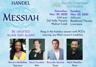Soprano Soloist Raven McMillon, Contralto Soloist Sara Couden, Tenor Soloist Ricky Garcia, Bass Soloist Matt Boehler. 