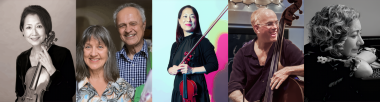 Photos of the six performers