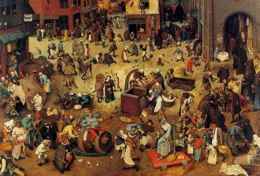 A portrait of a lte middle ages market plce