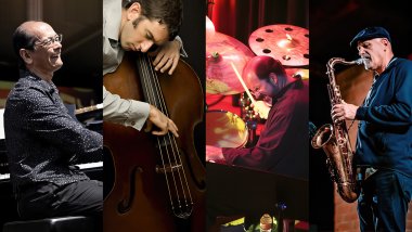 Murray Low at piano, Doug Pohorski with bass, Jon Krosnick on drums, Todd Dickow with sax