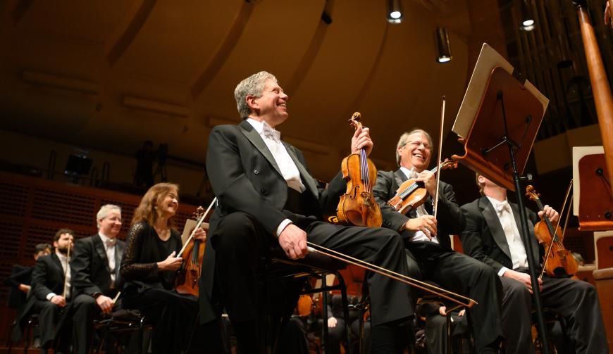 First violin section
