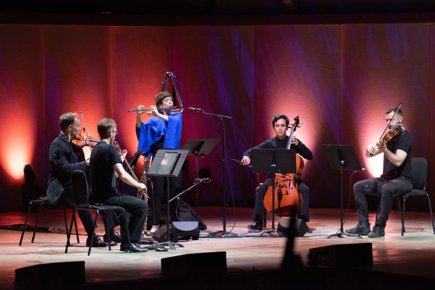 Claire Chase and the JACK Quartet | Credit: Timothy League