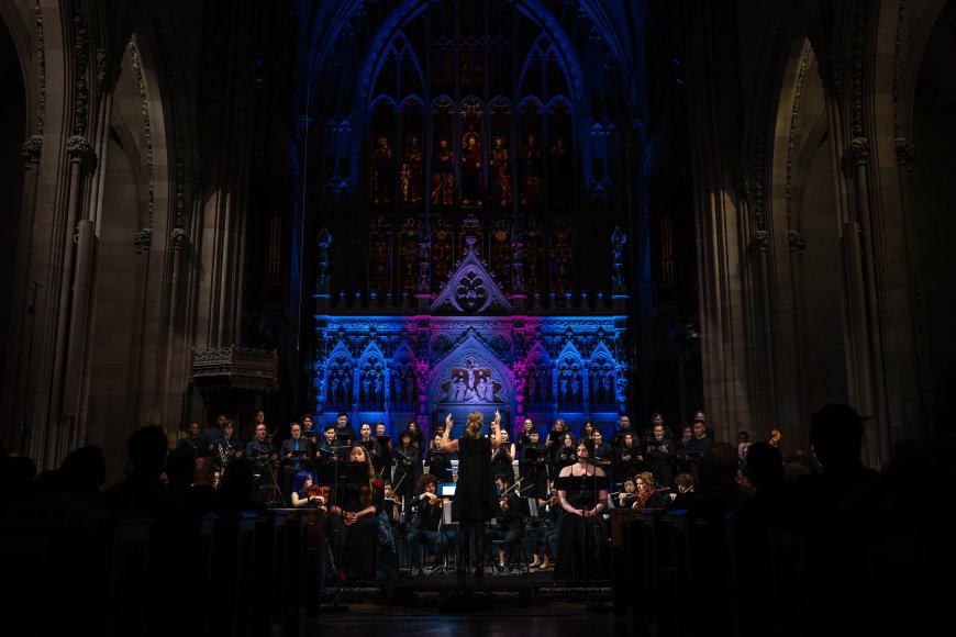 Trinity Choir, Trinity Youth Chorus, and NOVUS perform Andrew Yee’s Trans Requiem | Courtesy of artist