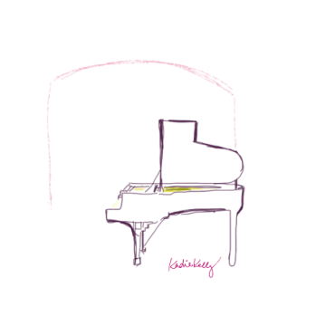 grand piano outline 