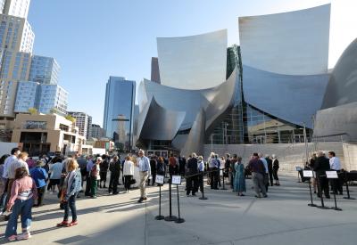 Outside Disney Hall