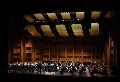 Colburn Orchestra on stage at the Ambassador Auditorium