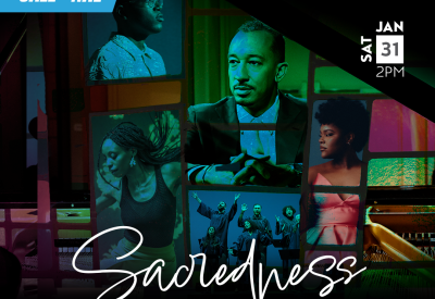 Sacredness Gerald Clayton Honors Duke Ellington's Concert of Sacred Music Featuring Michael Mayo, Christie Dashiell, Tonality, and Josette Wiggan Sat Jan 31 | 2PM