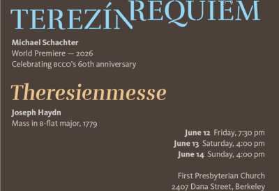 BCCO Concert announcement Terezin Requiem & Theresienmesse June 12-14 