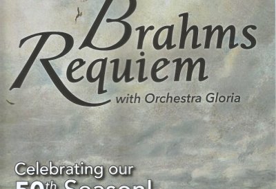 Seascape with words Brahms Requiem Soli Deo Gloria Dates and Times