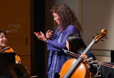 Pianist Wu Han coaching Music@Menlo students | Courtesy of Music@Menlo