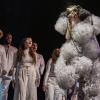 Björk on stage at the Chase Center 