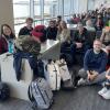 Musicians at airport