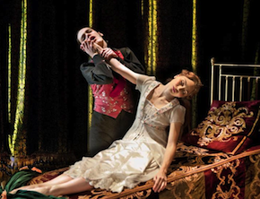 Caradoc and Princess Aurora (Ben Bunce and Hannah Vassallo). Photo Credit: Simon Annand