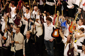 One of the 100-guitars events