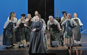 Erin Johnson (Mary) and the San Francisco Opera Chorus