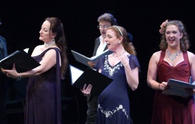<em>Princess</em> lineup: Stacey Helley as Olga the lion tamer, Barbara Reynolds in the title role, and Ashworth as Daisy, another dollar princess.