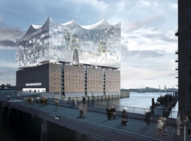 Hamburg's New orchestra hall, to open in 2012
