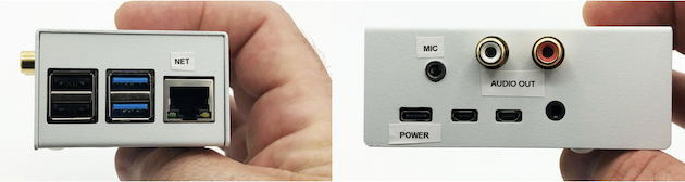 A view of the familiar ports on the Virtual Studio device